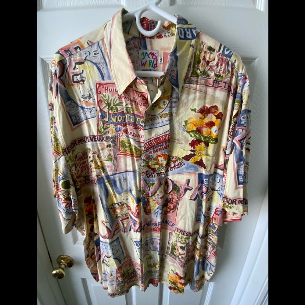 JAMS WORLD XL men’s Vintage Parisian print.